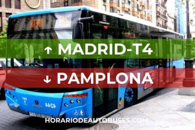 Horario de Autobuses Madrid-T4 ⇒ Pamplona