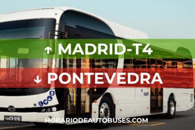 Horario de autobús Madrid-T4 - Pontevedra