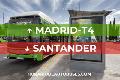Horario de Autobuses: Madrid-T4 - Santander