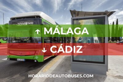 Horario de autobuses de Málaga a Cádiz