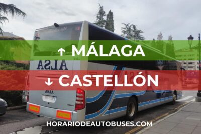 Horario de Autobuses Málaga ⇒ Castellón