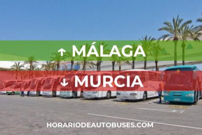 Málaga - Murcia: Horario de autobuses