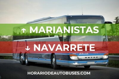 Horario de Autobuses Marianistas ⇒ Navarrete
