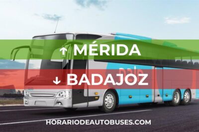 Horario de Autobuses: Mérida - Badajoz