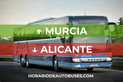 Horario de autobuses de Murcia a Alicante