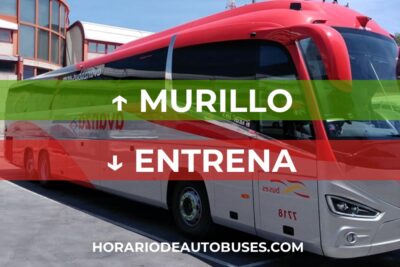 Horario de autobuses de Murillo a Entrena