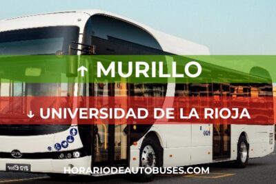 Horario de Autobuses Murillo ⇒ Universidad de La Rioja