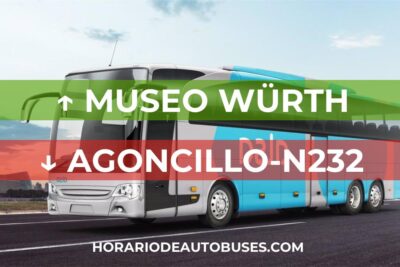 Horario de autobús Museo Würth - Agoncillo-N232