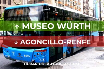 Museo Würth - Agoncillo-Renfe - Horario de Autobuses