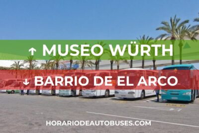 Horario de autobuses desde Museo Würth hasta Barrio de El Arco