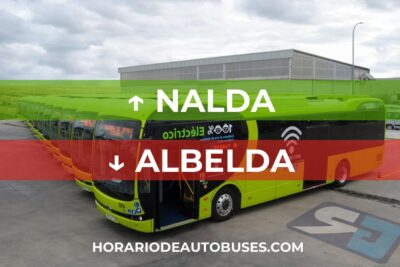 Nalda - Albelda - Horario de Autobuses