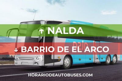 Horario de Autobuses Nalda ⇒ Barrio de El Arco