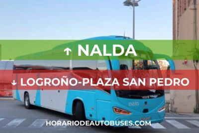 Horario de Autobuses Nalda ⇒ Logroño-Plaza San Pedro