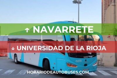 Horarios de Autobuses Navarrete - Universidad de La Rioja