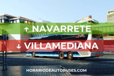 Horario de bus Navarrete - Villamediana