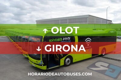 Olot - Girona: Horario de autobuses