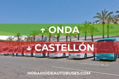 Horario de Autobuses Onda ⇒ Castellón