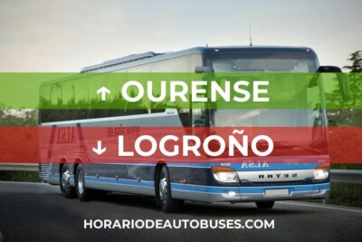 Horario de autobuses desde Ourense hasta Logroño