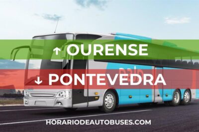 Horarios de Autobuses Ourense - Pontevedra