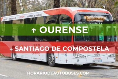 Horario de Autobuses: Ourense - Santiago de Compostela