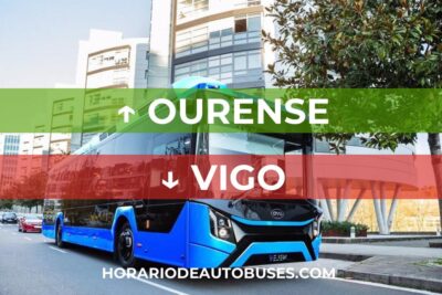 Horario de autobuses de Ourense a Vigo