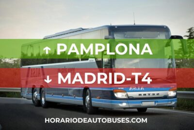 Horario de bus Pamplona - Madrid-T4