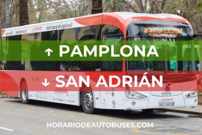Horarios de Autobuses Pamplona - San Adrián