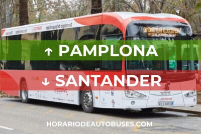 Horario de Autobuses Pamplona ⇒ Santander