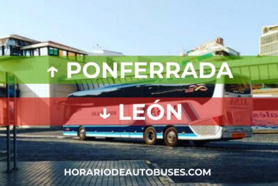 Ponferrada - León: Horario de Autobús