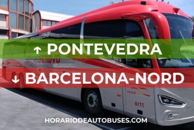 Pontevedra - Barcelona-Nord: Horario de autobuses