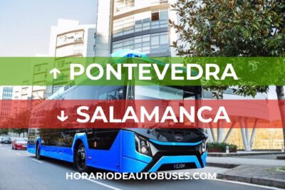 Horario de autobús Pontevedra - Salamanca