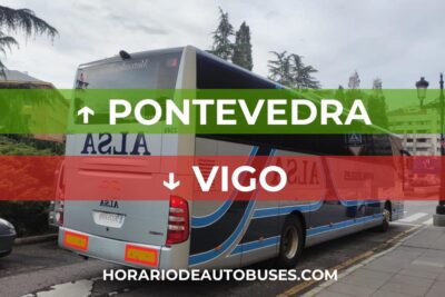 Horario de autobús Pontevedra - Vigo