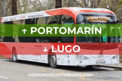 Horario de bus Portomarín - Lugo