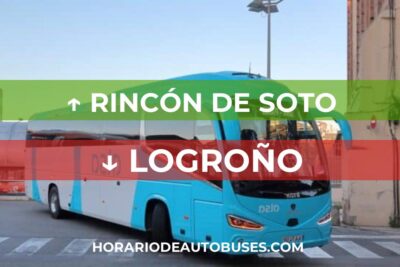 Horario de autobuses desde Rincón de Soto hasta Logroño