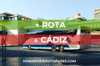 Horario de Autobuses Rota ⇒ Cádiz
