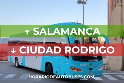 Horario de autobuses de Salamanca a Ciudad Rodrigo