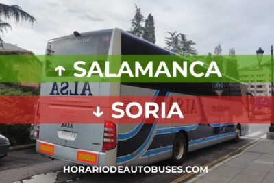 Salamanca - Soria: Horario de Autobús