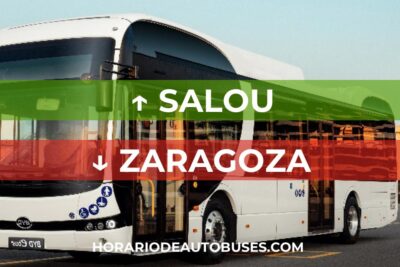 Horario de bus Salou - Zaragoza