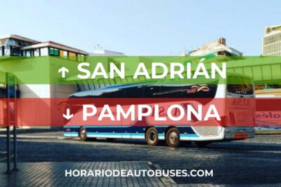 San Adrián - Pamplona: Horario de autobuses