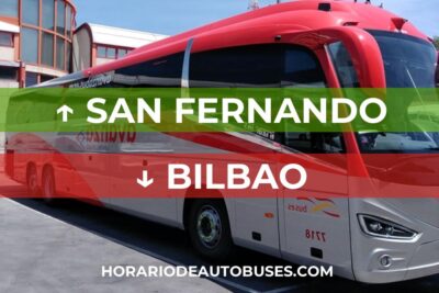 Horario de Autobuses San Fernando ⇒ Bilbao
