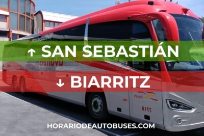 Horario de bus San Sebastián - Biarritz