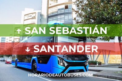 Horario de Autobuses San Sebastián ⇒ Santander