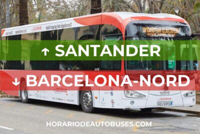 Santander - Barcelona-Nord: Horario de autobuses