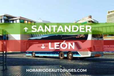 Horario de autobuses desde Santander hasta León