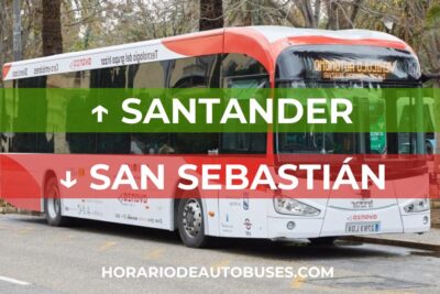 Horario de Autobuses Santander ⇒ San Sebastián