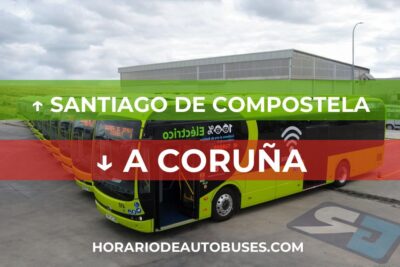 Horario de autobuses de Santiago de Compostela a A Coruña