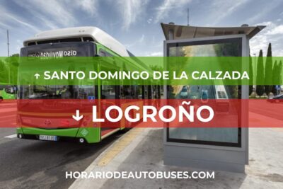 Horario de bus Santo Domingo de la Calzada - Logroño