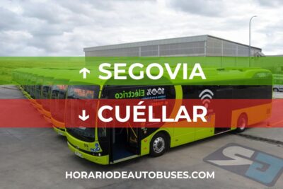 Horario de autobús Segovia - Cuéllar