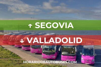 Segovia - Valladolid: Horario de Autobús