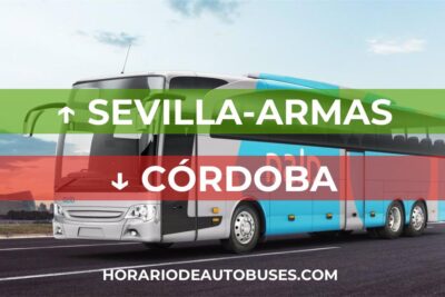 Horario de autobuses de Sevilla-Armas a Córdoba